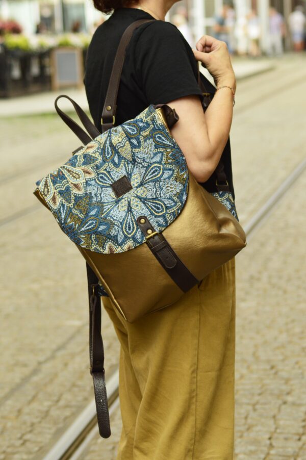 Plecak Blue & Gold