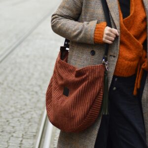 Mini Hobo Sztruks Cegła